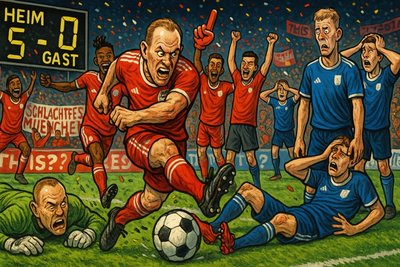 Grafik: Bundesliga-Samstag – Bayern im Trainingsanzug, BVB im Energiesparmodus