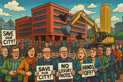 Grafik: Mauern gegen Marmor – Belgrad verteidigt sich gegen den amerikanischen Glamour-Schwiegersohn