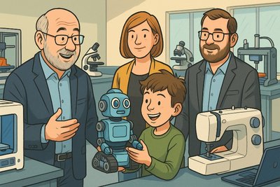 Grafik: Overbergschule eröffnet Hightech-Wunderland: Roboter, 3D-Druck und Nähmaschinen im Bildungs-Showdown