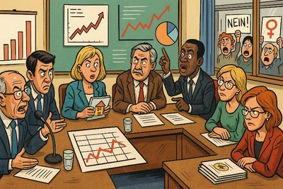 Grafik: Arbeit, Wirtschaft, Gleichstellung – oder: Die hohe Kunst des Warendorfer Sitzungsmarathons