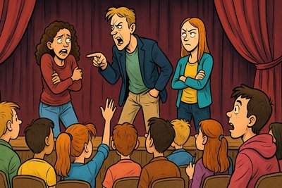 Grafik: Theater auf Englisch