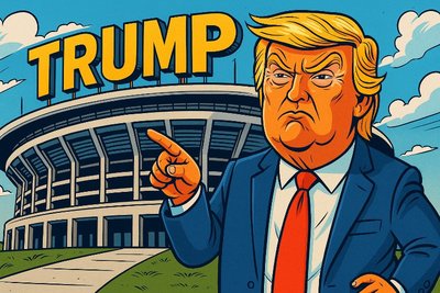 Grafik: Das Trump-Stadion: Wo Größenwahn auf Kunstrasen trifft