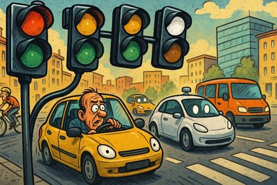 Grafik: Weiß ist das neue Grün – Die Ampel erfindet sich neu (und explodiert hoffentlich nicht wieder)