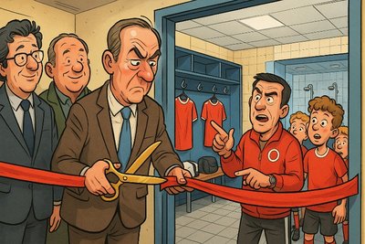 Grafik: Ahlen feiert seine Umkleiden wie andere den Champions-League-Sieg